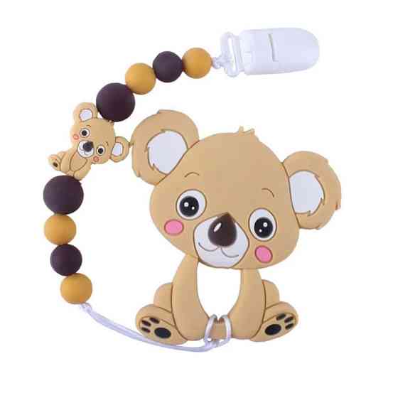 Прорізувач WD210712 Коала силіконове намисто 26 см  Коричневий Вінниця