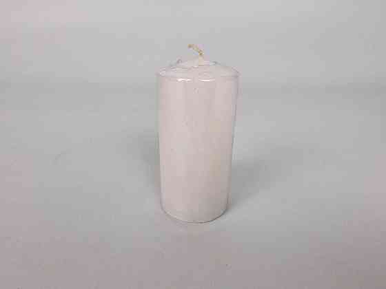 Цветная Цилиндр парафиновая свеча (50/100) БЕЛАЯ  (1 шт) Харьков