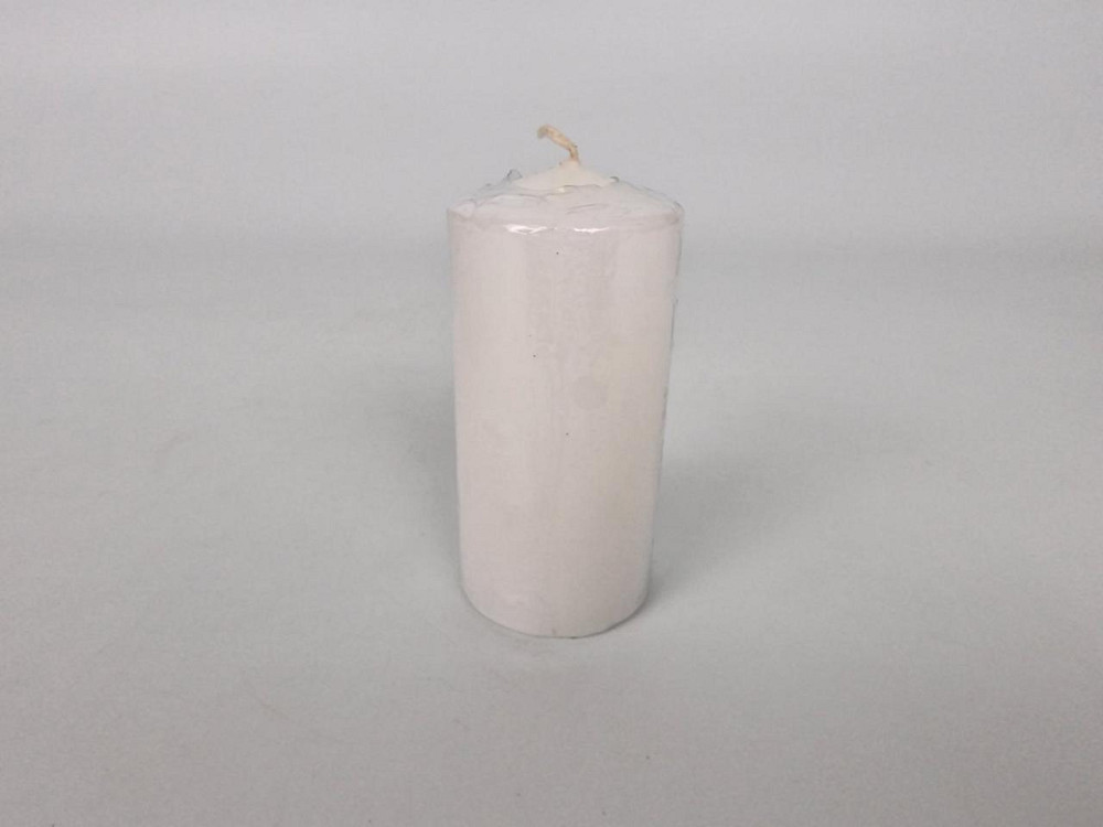 Кольорова Циліндр парафінова свічка (50/100) БІЛА (1 шт.) Харків - фото 1