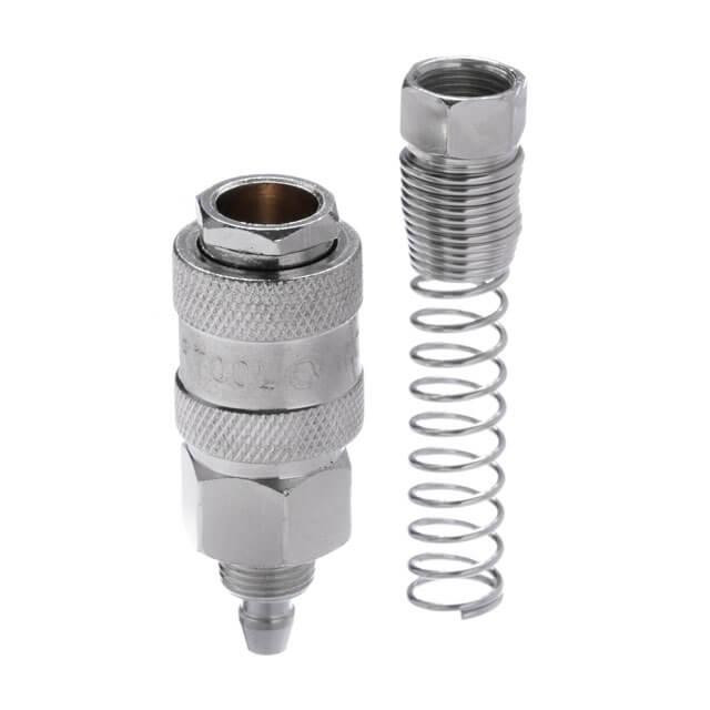 Швидкороз'ємне з'єднання з пружиною для спіральних і прямих шлангів 5,5×8 мм INTERTOOL PT-1830 Київ - фото 4