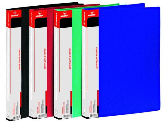 Папка на 2 кільця A4 "Norma" 5039 з кишенею асорт., шт Київ - фото 1