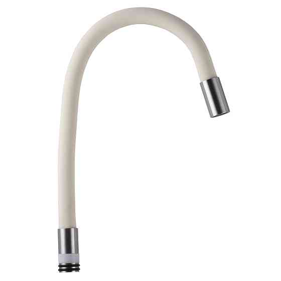 Вилив змішувача SPLR-6-BG для кухні SUS304 Гофрований ,силікон Слонова Кістка , в корпус Луцьк