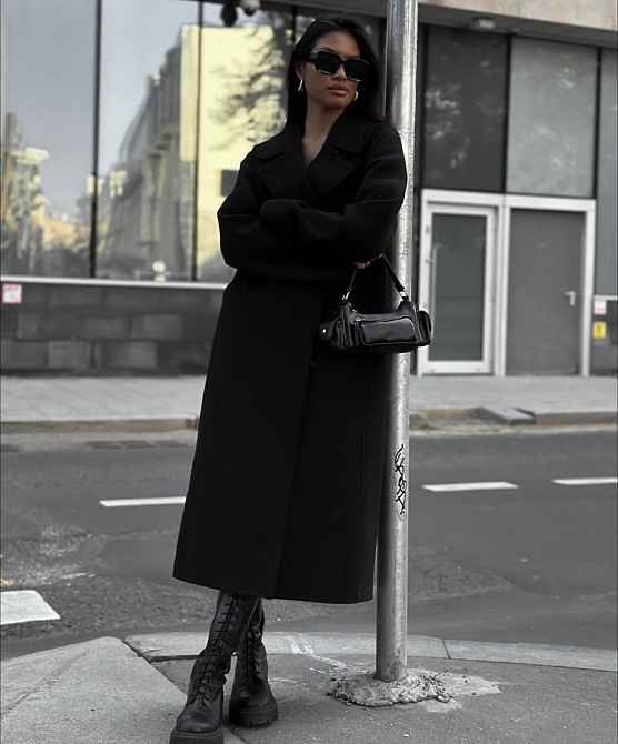 Стильное женское утепленное пальто длина макси кашемир Одесса - изображение 2