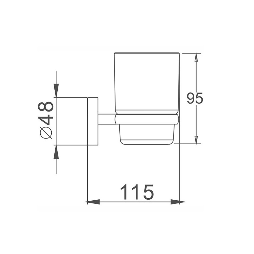 Склянка з підставкою для зубних щіток Haiba HB1706 (HB0465) Київ - фото 2