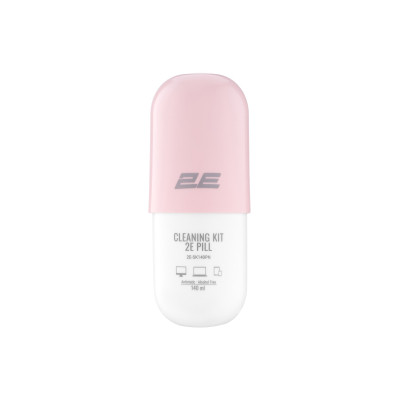 Спрей для очистки 2E PILL 140ml for office equipment +Microfibre 20 cm, white-pink (2E-SK140PN) Винница - изображение 1