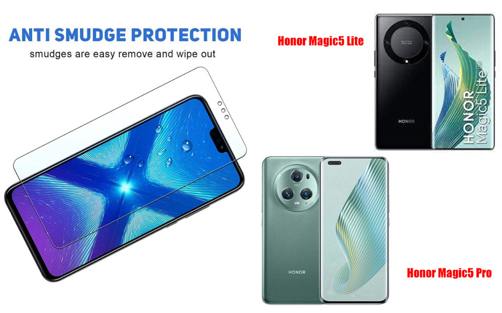 Защитное стекло NeoGlass для Honor Magic5 Lite, Magic5 Pro – ультрапрозрачное и устойчивое Киев - изображение 3