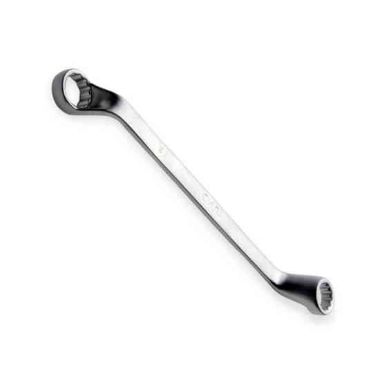Ключ накидной изогнутый 22х24 мм CrV satine Мукачево