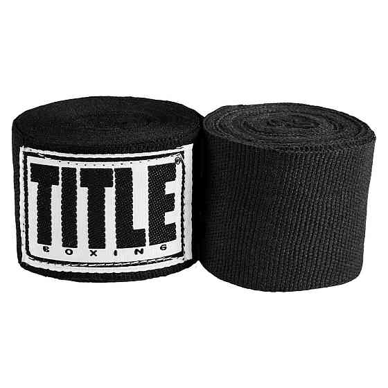 Бинти для боксу TITLE Boxing Mexican Style 180" Black (4.5м.) Каменское