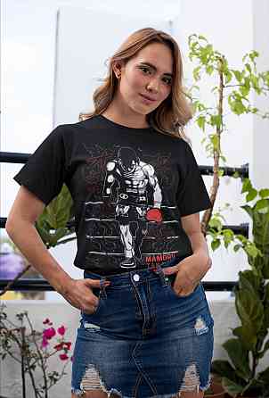 Футболка з аніме принтом Хаджіме Но Іппо Іппо оверсайз (S/M/L) Чорний AnimeJ0557 Дніпро