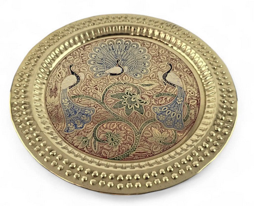 Тарілка настінна бронза Павичі Київ - фото 1