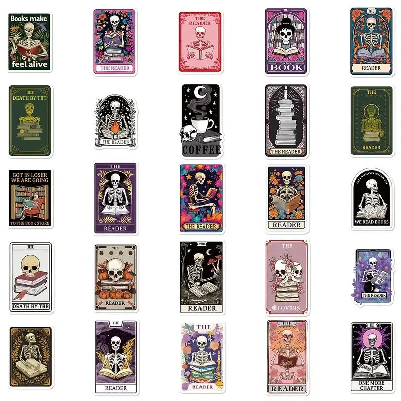 Набір стікерів “Таро Рідер” – 50 шт готичних наліпок у стилі Tarot Київ - фото 2