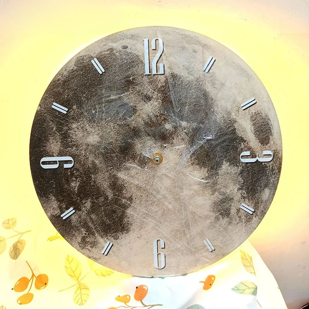 Настінний годинник з LED підсвічуванням,на батарейках,40см,"Місяць" SBR Київ - фото 5