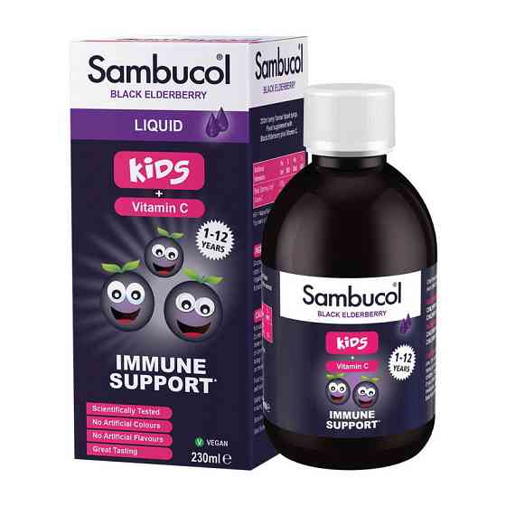 Black Elderberry Liquid For Kids + Vitamin C (230 ml) Луцк