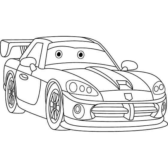 Розпис по полотну "Спортивна машинка" 15119-AC 25х30 см Вінниця