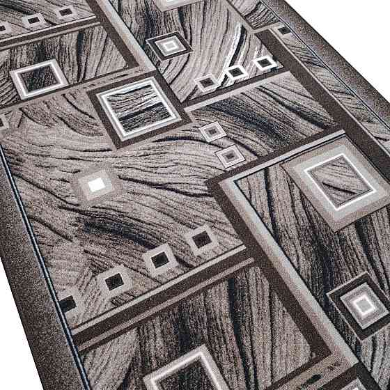 Ковровая дорожка, Коричневые Квадраты, Ковёр на отрез, любые размеры 70, 200 Каменское