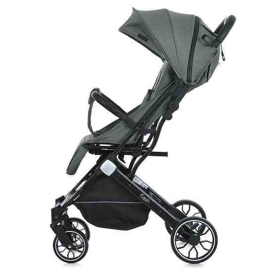 Коляска дитяча FLASH Stone Gray прогулянкова з чохлом на ніжки Темна-Сіра (M 5727-1) Чернігів