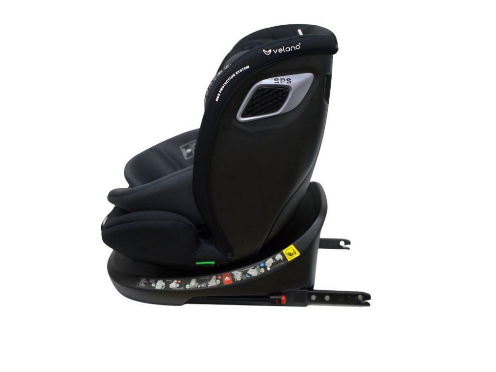 Автокрісло VELANO Vento 360° i-Size 40–150 см, ISOFIX + опорна нога, grey Київ - фото 3