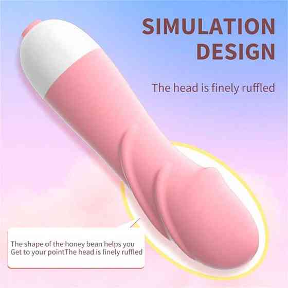 Вибратор массажер для клитора и точки G 10 режимов - Светло-розовый - Вибраторы Винница