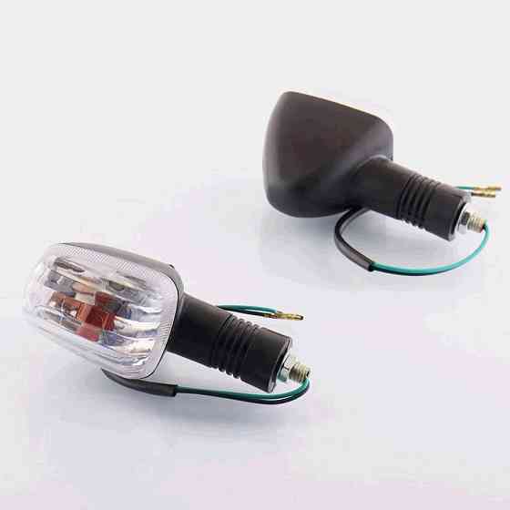 Повороты мото ОРИОН (черные, белое стекло) (пара) Мукачево