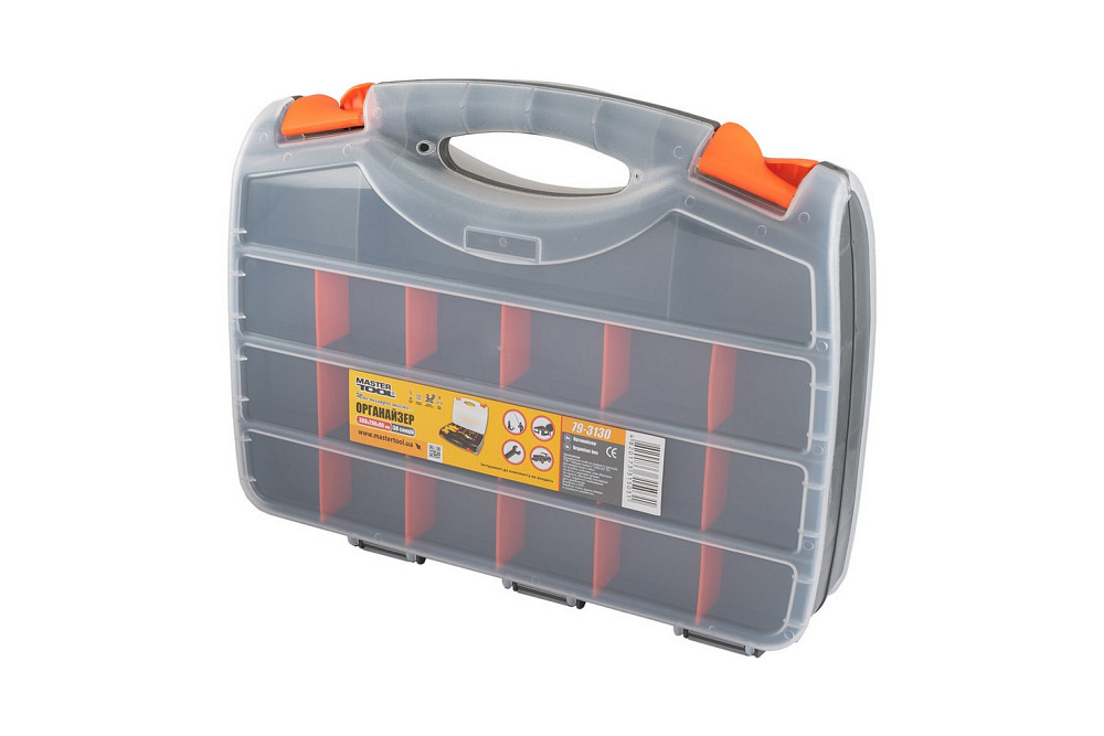 MASTERTOOL Органайзер двосторонній MASTERTOOL з ручкою 15" 380х290х80 мм 30 секцій 79-3130 Коломыя - изображение 2
