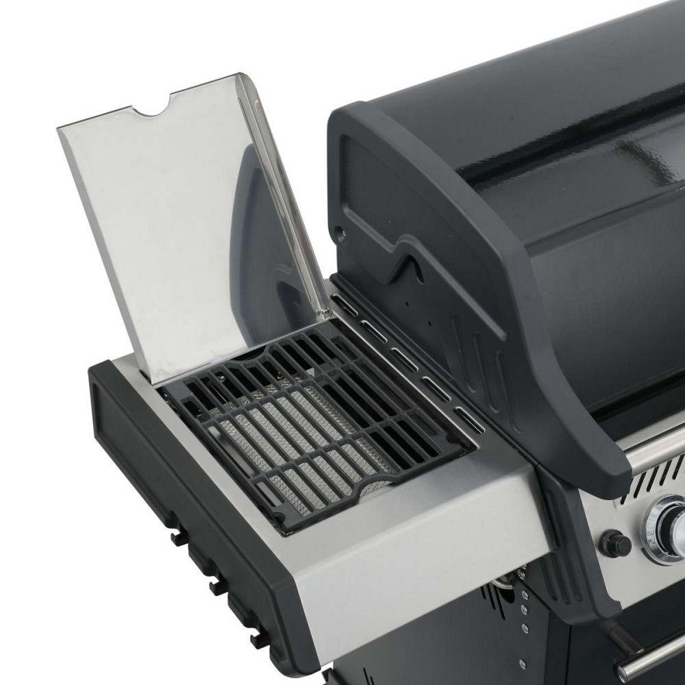 Газовий гриль SANTOS S-318 Black, з бічним і заднім пальниками, чорний 900273 Код: 010952 Рівне - фото 7