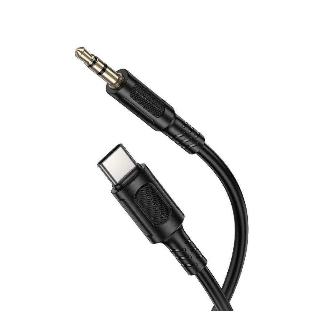 Аудіокабель BOROFONE BL25B Nice digital audio conversion cable Type-C Black Одеса - фото 3