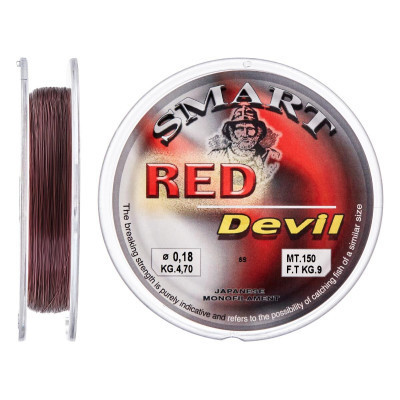 Леска Smart Red Devil 150m 0.16mm 3.6kg (1300.30.30) Винница - изображение 1