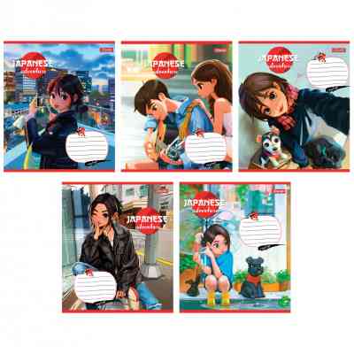 Зошит 1 вересня Japanese adventure А5 24 аркушів клітинка (767004) Вінниця