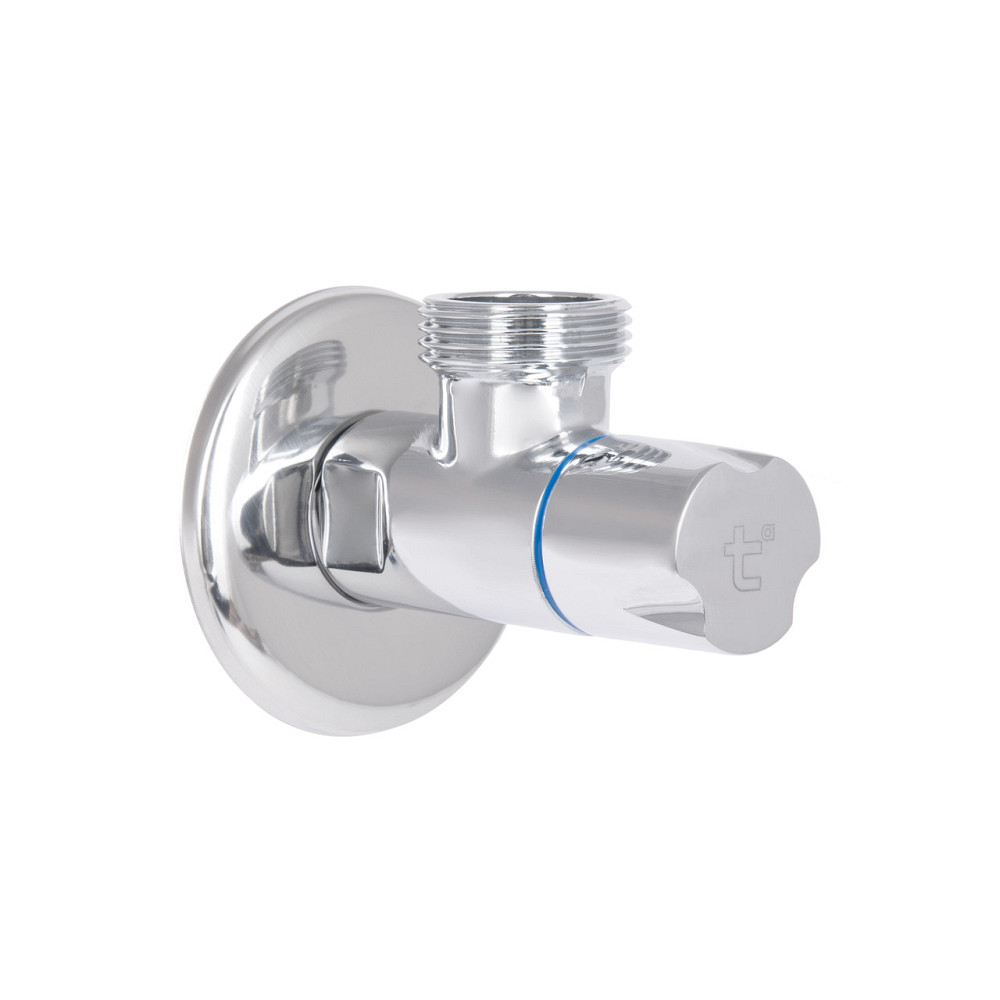 Кран кутовий Thermo Alliance Standart (ручка кругла) з керам.буксою 1/2"Н х 3/4"Н SF342W1520 Київ - фото 14