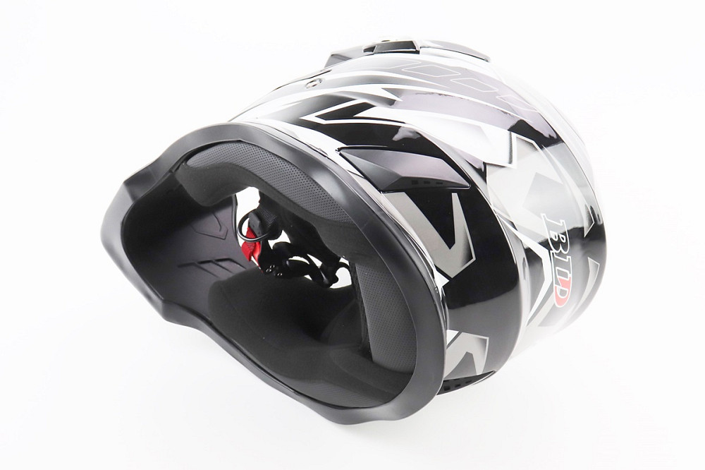 Шолом кросовий/ендуро/АТV BLD-819-7 L (59-60см), ЧОРНО-БІЛИЙ Київ - фото 2