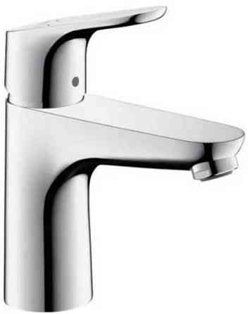 Змішувач для умивальника Hansgrohe Focus 04371820 колір Матовий нікель зі зливом. Харків