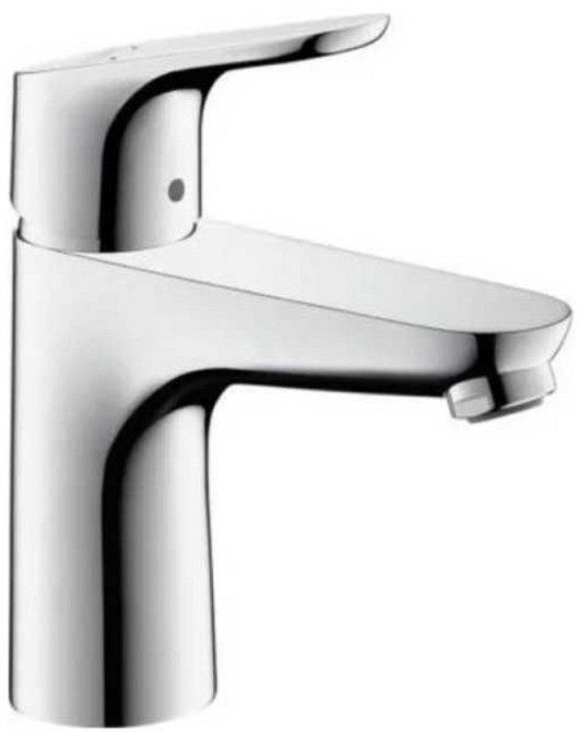 Змішувач для умивальника Hansgrohe Focus 04371820 колір Матовий нікель зі зливом. Харків - фото 5