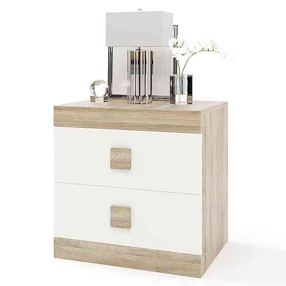 Тумба прикроватная Эверест Соната 50х38х50 сонома + белый (DTM-2075) Львов