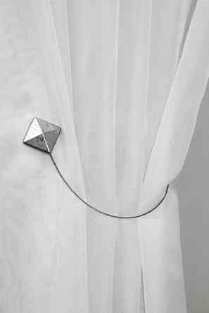 Магніти для штор і гардин (207м) Квадрат набір 2 шт Сріблястий (81-118) Київ