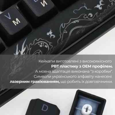 Клавиатура Ducky One 3 Mini Cherry MX Brown RGB UA USB Black (DKON2161ST-BUAPXCLAWSC1) Винница