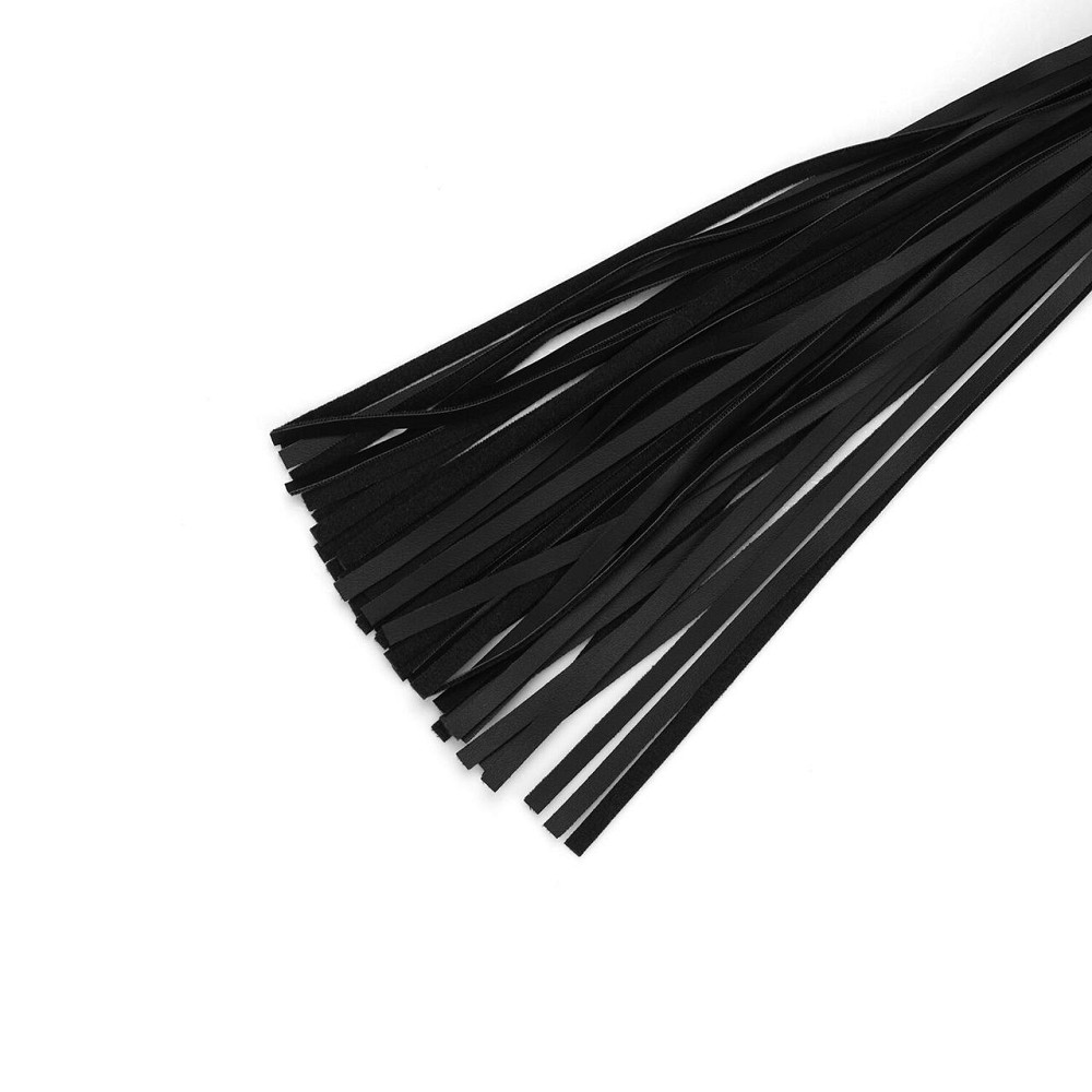 Флоггер Liebe Seele Black Organosilicon Flogger, 44 см, экокожа Sex Aura Киев - изображение 2