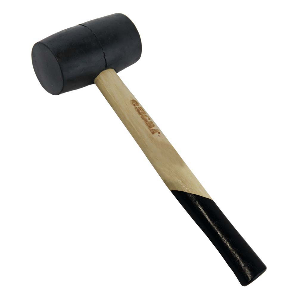 Sigma Киянка резиновая чёрная 340г деревянная рукоятка SIGMA (4317711) Коломия - фото 3