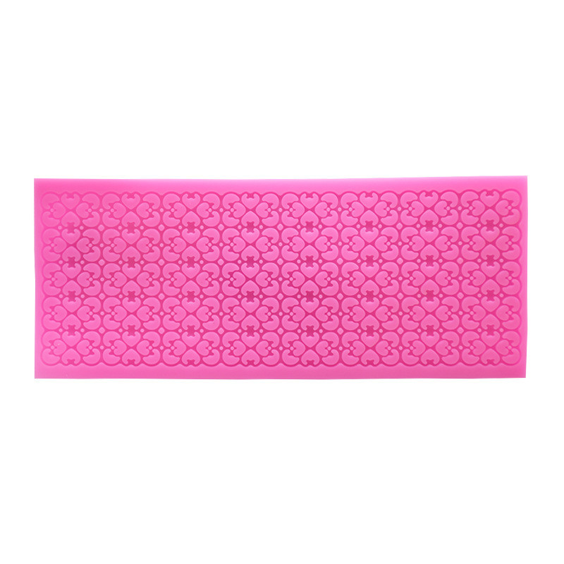 Молд силіконовий Мереживо 65 на 155 мм рожевий Київ - фото 8