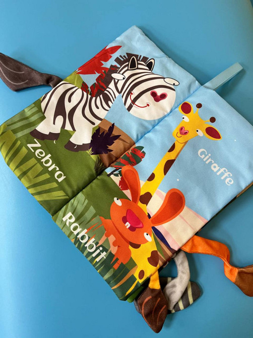 Развивающая книжка-шуршалка 668-230(Wild animal) английские слова Винница - изображение 5