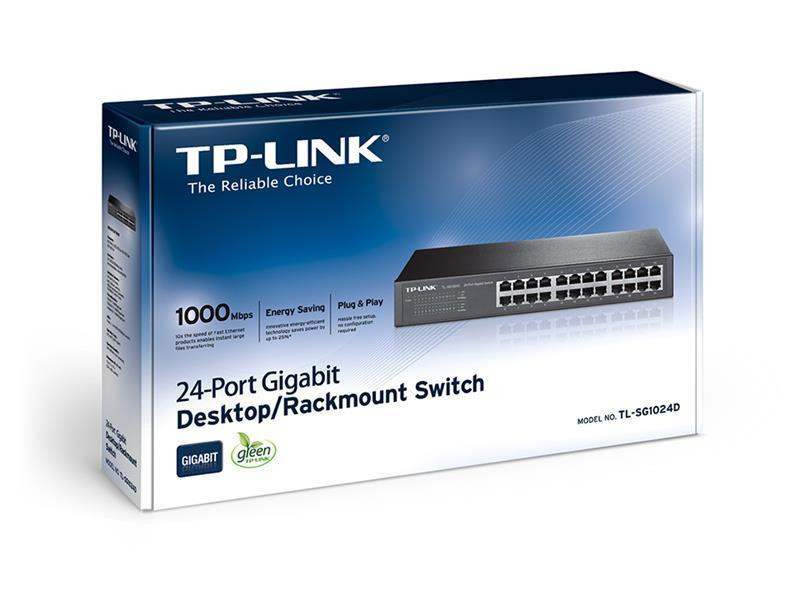 Комутатор TP-Link TL-SG1024D (24хGE, метал, настільний/монтаж у стійку) ( Ні ) Харків - фото 2