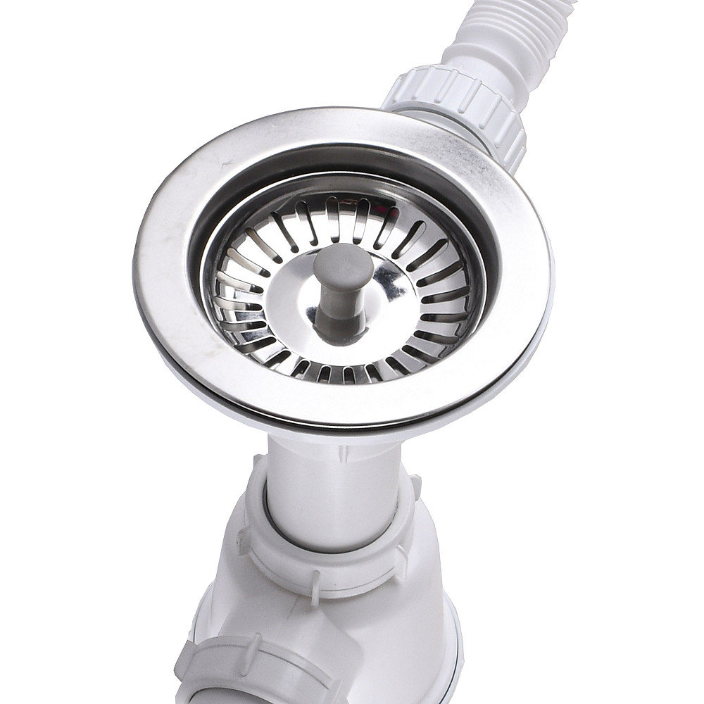 Сифон Waterstal А - 4007  під сталеву кухону  мийку   11/2 40 з переливом, з гнучкою трубою Тернопіль - фото 3