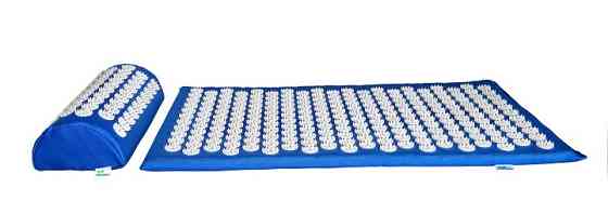 Аплікатор Кузнєцова Набір серія Eko-Max Синій (Килимок + Валик + Чохол) – Масажний комплект для релаксації Івано-Франківськ