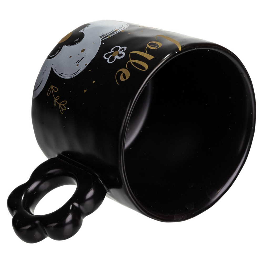 Чашка Love 420 мл черная для чая и кофе на подарок Киев - изображение 2