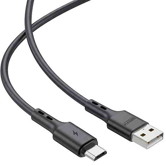 Кабель Brevia USB to Micro 2,4А 1м, чорний box (51100BUMC1) Львів