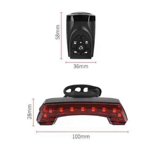 Фонарь велосипедный с поворотниками BG-806-11SMD, ЗУ micro USB, встроенный аккумулятор, звонок Бровары