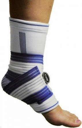 Бандажі на гомілкостоп Power System PS-6009 Ankle Support Pro Blue/White (1шт.) S/M Кам'янське - фото 9