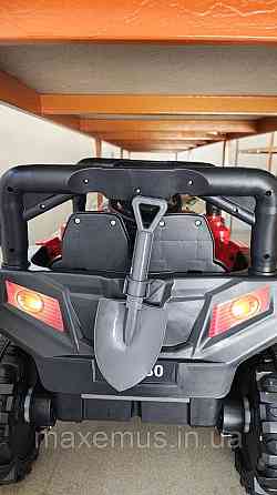 Детский электромобиль на аккумуляторе QD-V80 электромашина для детей с пультом управления Серая Мостиська