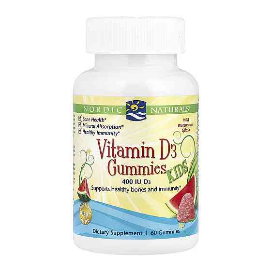 Витамин Д3 для детей Nordic Naturals Gummies Kids 60 жев сахар Киев
