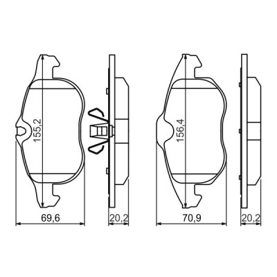 Тормозные колодки Bosch 0 986 494 044 Винница - изображение 6