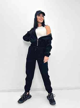 Вельветовый костюм-двойка Demien батал 50-52, Черный Киев